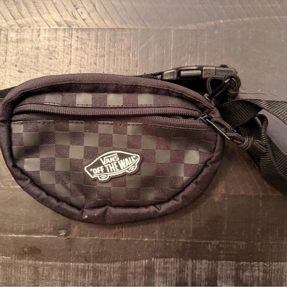Vans Black and Gray Checkered Belt Bag - Picture 2 of 2